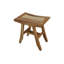 Satori d'EcoDecors, banc de douche en teck, tabouret de douche en teck, tabouret en teck pour douche intérieure, petit tabouret de douche, repose-pieds en teck, banc de douche en teck pour douche intérieure, en teck terreux-19007445