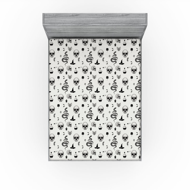 Ensemble de 2 draps-housse Ambesonne, Drap-housse très grand californien