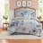Elegant Blue Cotton Bedding Sets, Shabby Chic Style, Perfect For Home Decor
