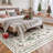 Christmas World Full-Coverage Rug Festive Non-Slip Holiday Carpet Washable Rug Xmas Decor Throw Mat-661484173