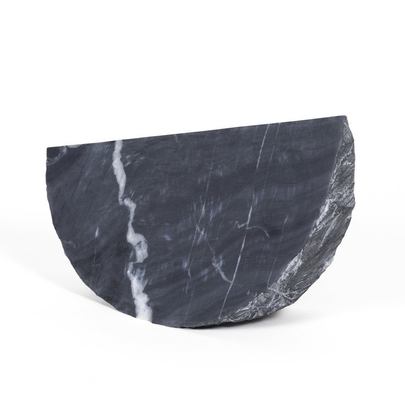 Terra Marble Accessory Small (Black), 7" H x 12" W x 4" D