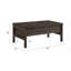 Table basse rectangulaire en noyer