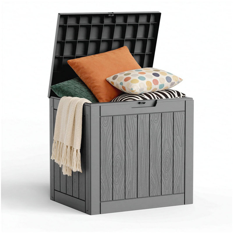 Boîte de rangement en résine pour l'extérieur 30 gallons