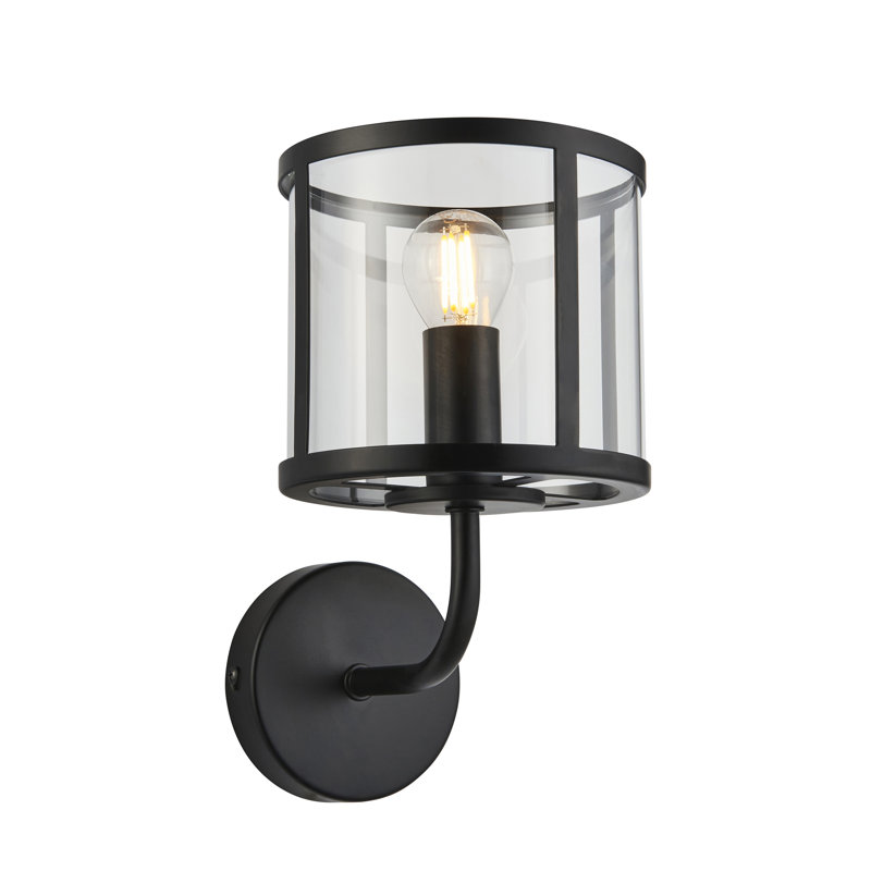 Angelyca Armed Sconce, Matt Black