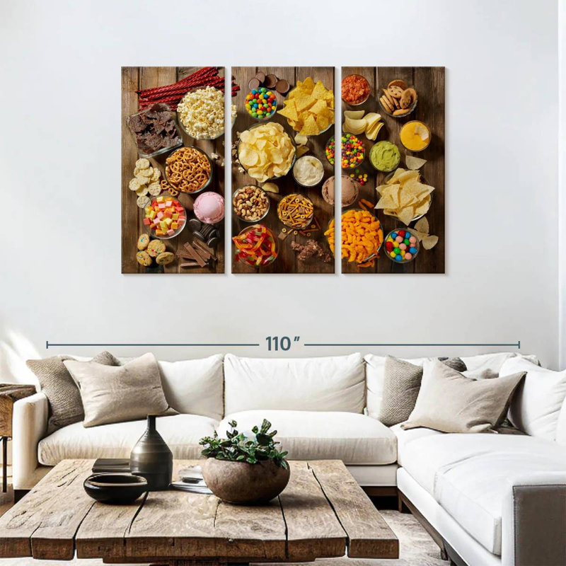 Yarlin Snacks Selection, 48" H x 74" W