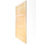 Porte en bois brut 3 panneaux Shaker