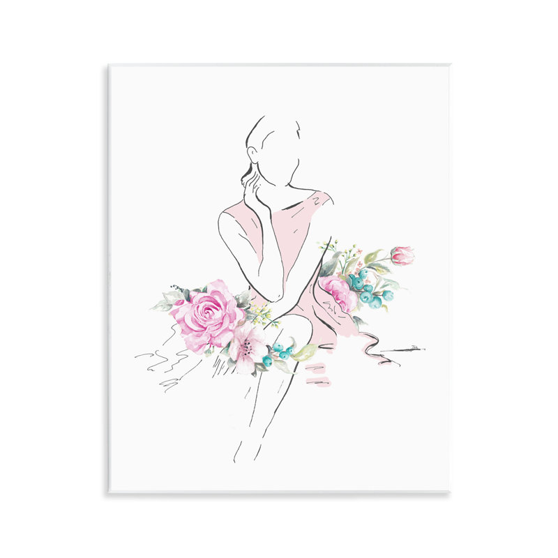 Art mural doux et floral par Patricia Pinto