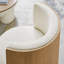Chaise d'appoint Solis Boucle en ivoire naturel