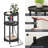 Small Round Side Table with Charging Station-2135476618