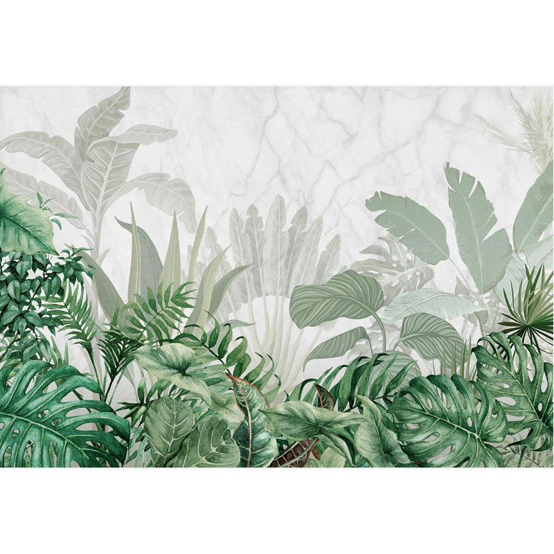 Bordure florale pelez et collez, L 132 po x l 192 po