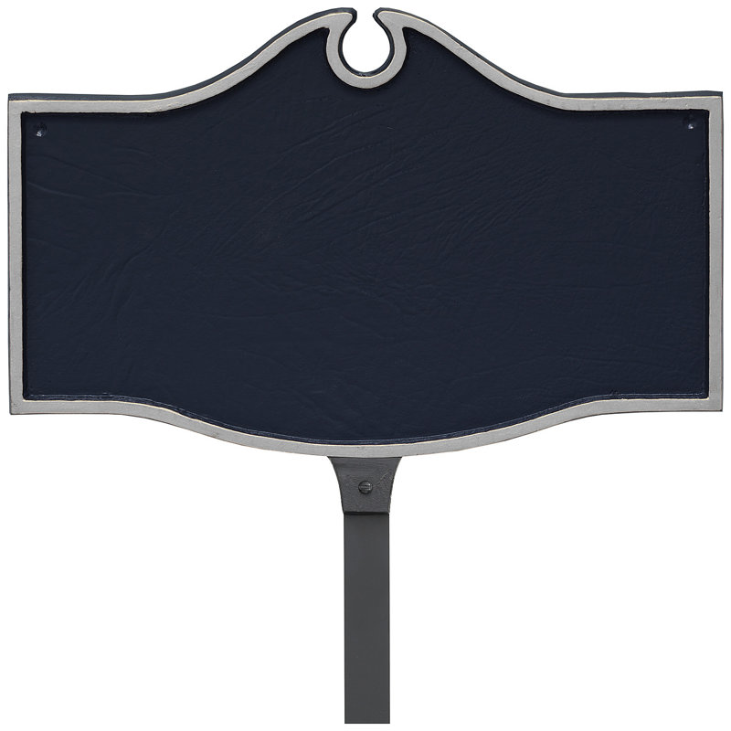 Plaque coloniale Colonial Petite, Oui, Marine / Argent