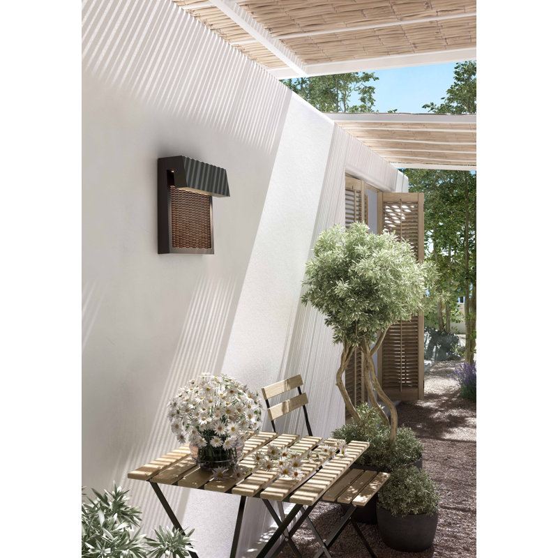 Sisal LED Wall Light, Brown