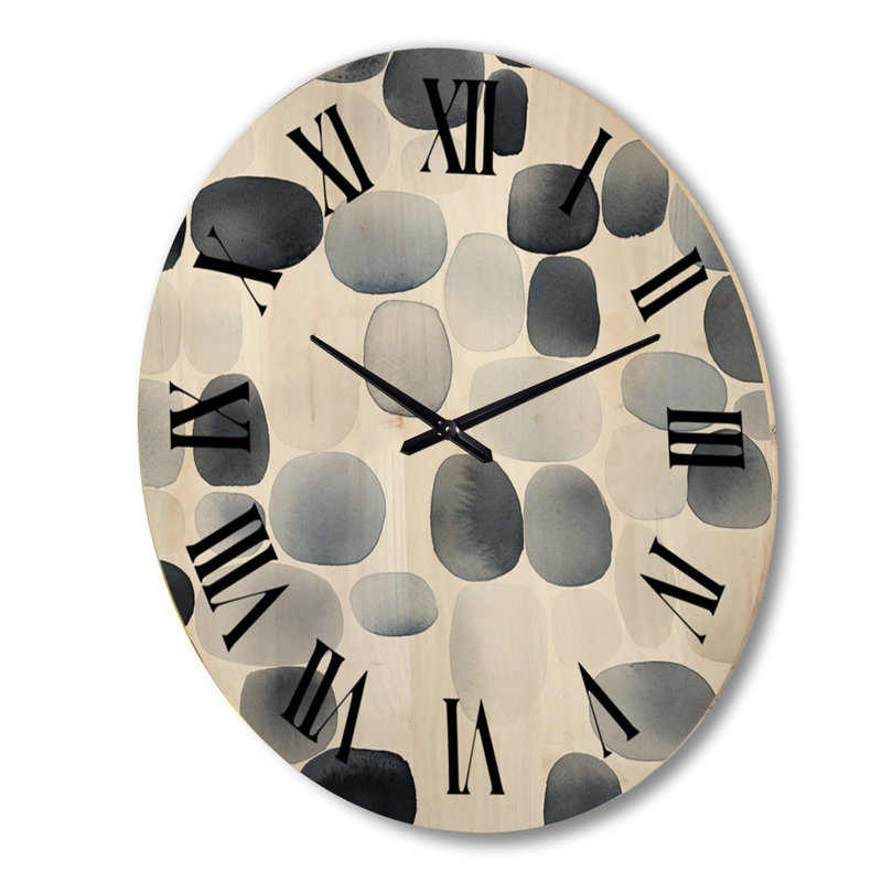 Horloge murale en bois surdimensionnée rétro, Très grand