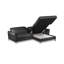 Manchester Leather Corner Sofabed with Adjustable Headrests and Storage-738133039-738133037