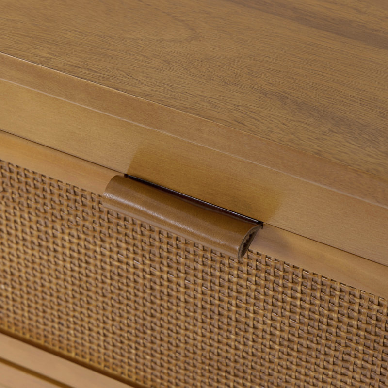 Solid Wood 140cm W 6 - Drawer Chest of Drawers, Natural