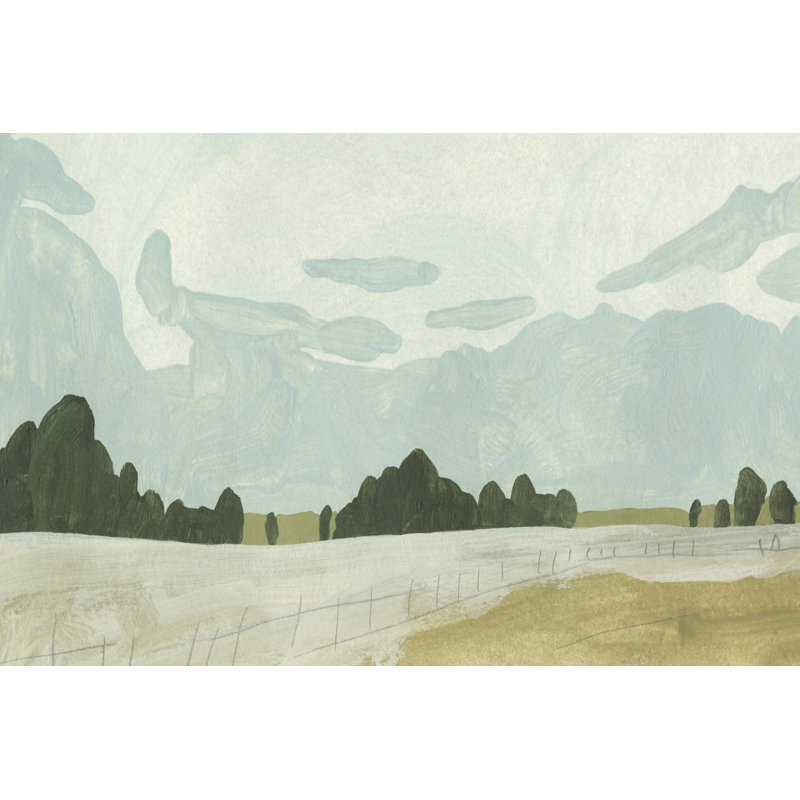 Farmland Study II by Emma Caroline - Wrapped Canvas Painting, 122 cm H x 81 cm W, Wrapped Canvas
