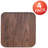 Gladus Rustic Walnut Wood Seat for Colourful Metal Barstools