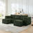 Compact modular sectional,Compressed Corduroy Sofa with Modern Minimalist Style, Ultra-Comfy Compression Modular Sofa with Space-Saving Efficient Design-1715656020