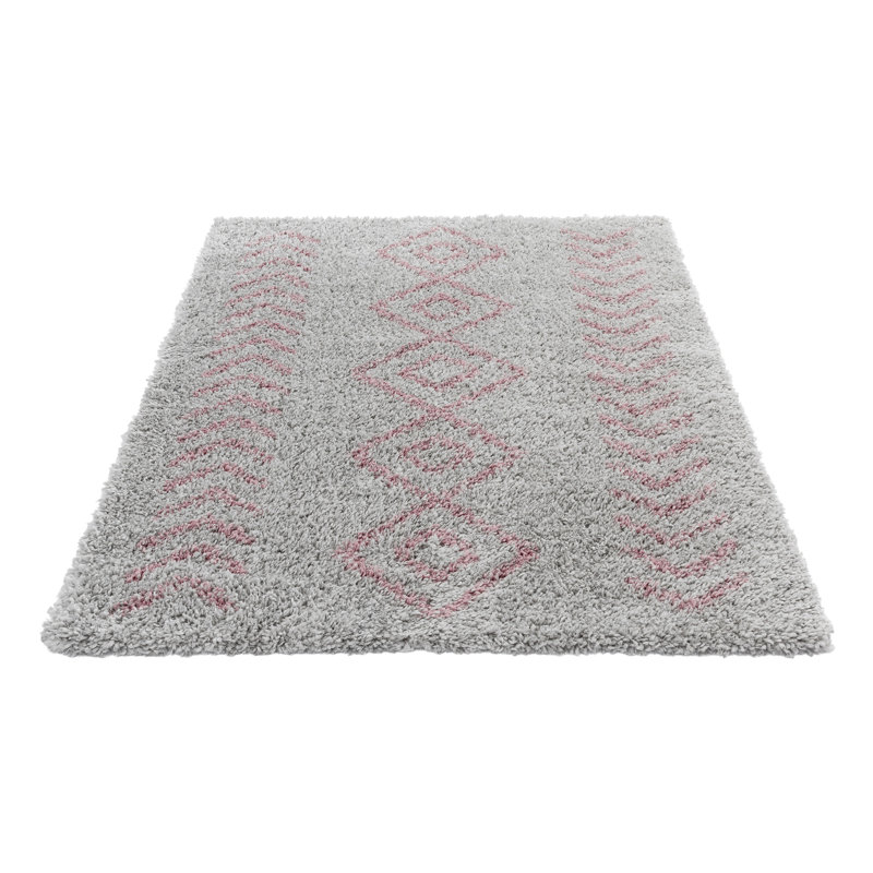 Geometric Shag Area Rug, Rectangle 160 x 230cm