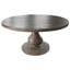 Table de salle à manger Ian, bois de pin massif, base piédestal, ronde 63 pouces-111119521