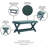 Upholstered Velvet Accent Bench-296665679