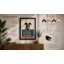 Dressed Hound Mid-Century - Framed Print-599916911-599916902