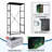 4 Drawer Dresser for Bedroom, Narrow Chest of Drawers, Wooden Top and Study Iron Frame 18"x37.5"-(WxH)