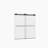 Frameless Double Sliding Shower Door,5/16" (8Mm) Thick SGCC Tempered Clear Glass,Double Side Easy Clean Coat-117492524