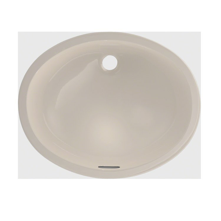 Dantesca® Vitreous China Oval Undermount Bathroom Sink with Overflow, Sedona Beige