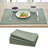 Cotton Dining Table Placemats With Decorative Stitched Edge  Rectangle Table Place Mats  (Set of 4)-1035878175