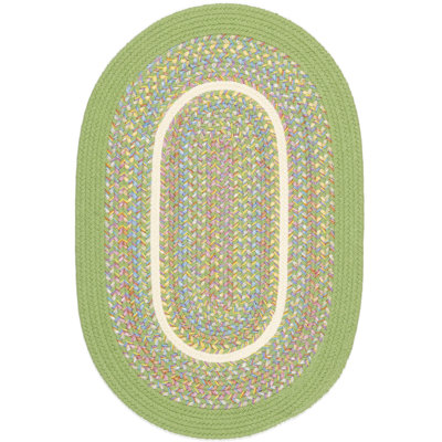 Tapis lime tressé à la main Pavel
