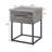 Contemporary Storage End table, Gray
