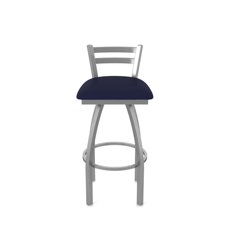 Tabouret de bar pivotant intérieur / extérieur Jackie, Vinyle - brise saphir