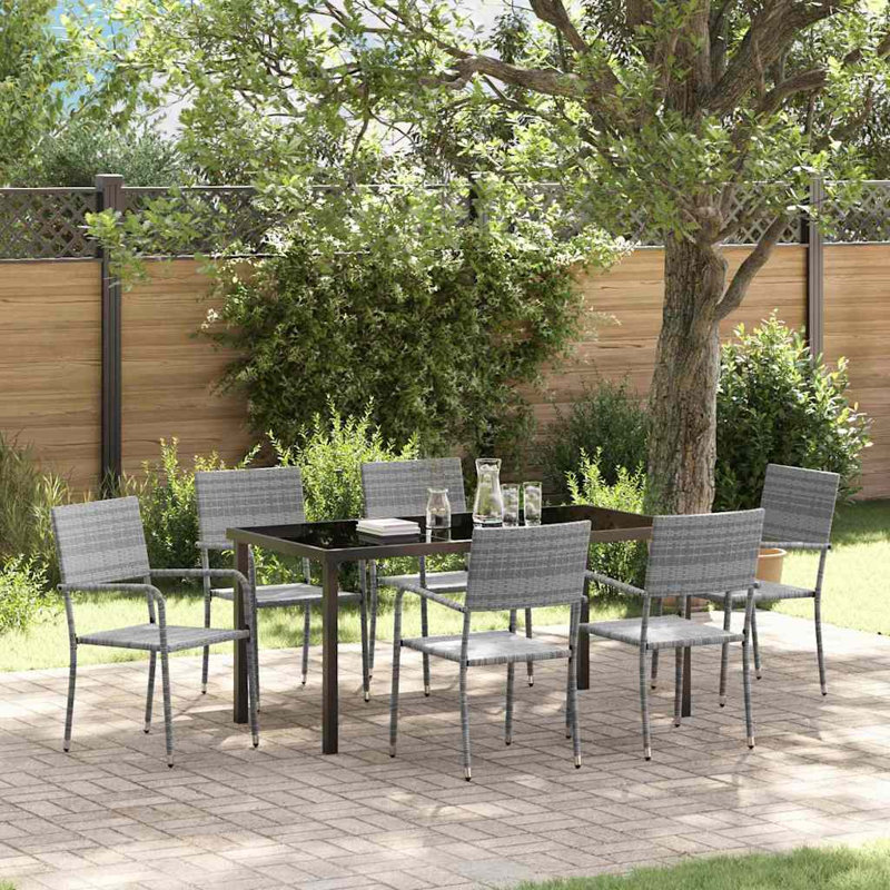 Patio Dining Set with, 73 cm H x 160 cm W x 80 cm D
