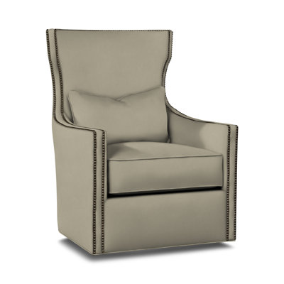 Upholstered Swivel Wingback Chair