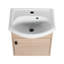 Petit meuble-lavabo de 18 po avec lavabo en céramique, montage mural (KD-PACKING)