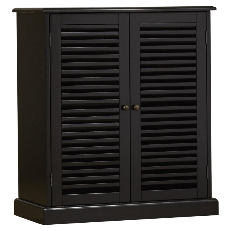 20 Pair Shoe Storage Cabinet, Espresso