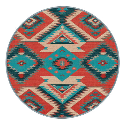  Tapis lavable Zuni Diamonds Southwestern