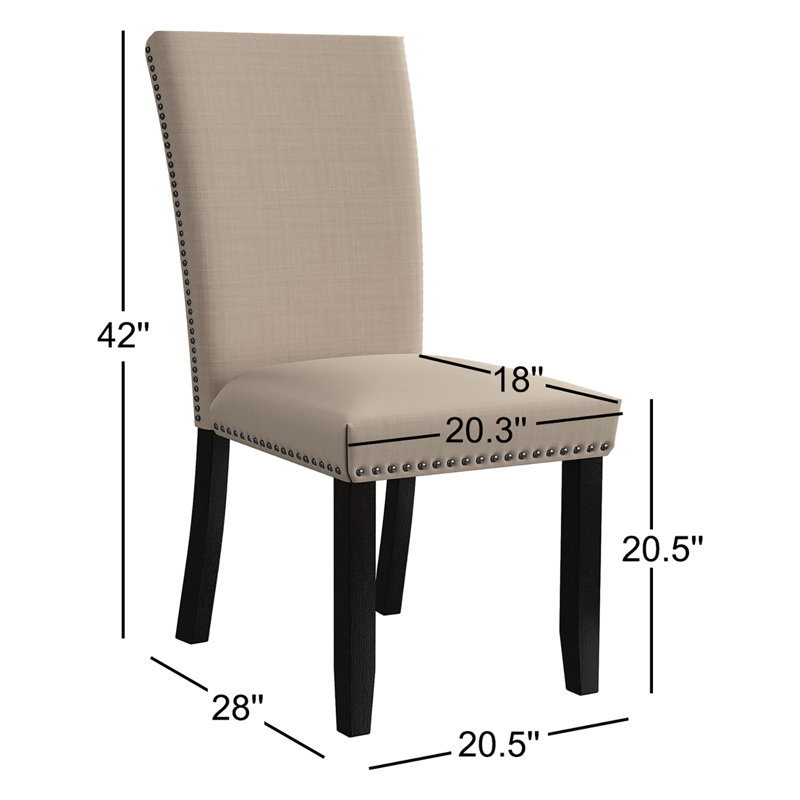 Perrinton Side Chair, Black/Beige