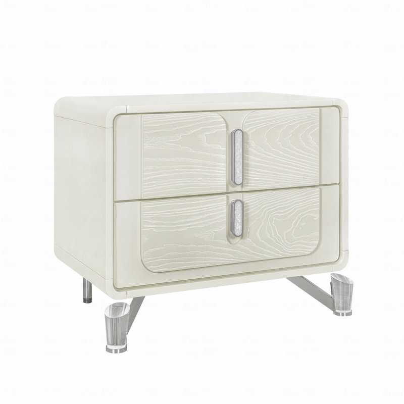 Table de chevet beige Nora