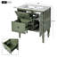 Meuble-lavabo de salle de bain avec lavabo en résine, meuble de rangement pour salle de bain, meuble-lavabo simple autoportant, armoire d'appoint