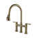 Sleek Pull Down Bridge Faucet with Accessories