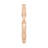 17-1/4 in x 2 in x 3/8 in Unfinished Wood Onlay Floral Drop Wood Applique-75104879