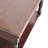 Turned Legs Cherry Console Table, 2-Drawers, Dark Brown