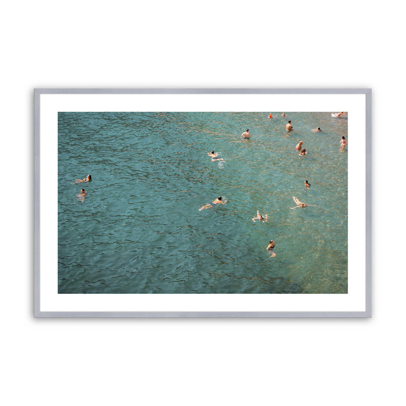 Impression rafraichie rafraîchissante, sans cadre, H 13,25 po x l 17,25 po x P 1,25 po, Cadre simple en chrome poli poli