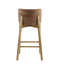 Tabouret de bar d'intérieur en bois Pari, finition noyer, ensemble de 2