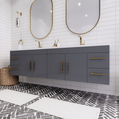 Ensemble de meuble-lavabo double 84 po Tihanna
