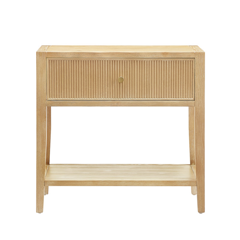 Table de chevet 1 tiroir Fleur Natural