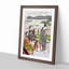 Two Women at a Teahouse by Harunobu Suzuki - Picture Frame Painting Print-55606054-55606055