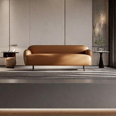 Banc rembourré en cuir Venitta